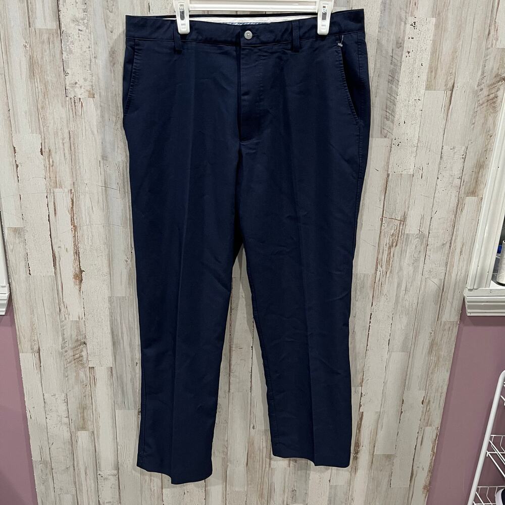 Footjoy Navy Blue Twill Golf Chino Pants Mens 36X32 (30”) Outdoor Preppy